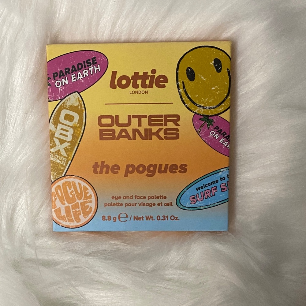 New Lottie London Outer Banks the pogues Eyeshadow and face Palette